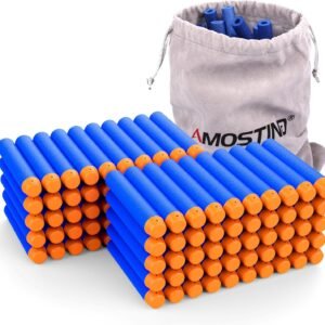 AMOSTING Refill Darts 100PCS Bullets Ammo Pack for Nerf N-Strike Elite Series