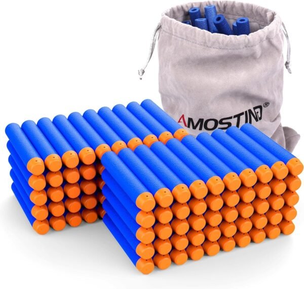 AMOSTING Refill Darts 100PCS Bullets Ammo Pack for Nerf N-Strike Elite Series