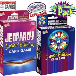 Endless Games Jeopardy Junior Edition Card Game & Wheel of Fortune Junior
