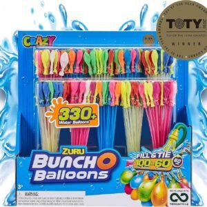 ZURU BUNCH O BALLOONS - 330 Rapid-Fill Crazy Color Water Balloons 10