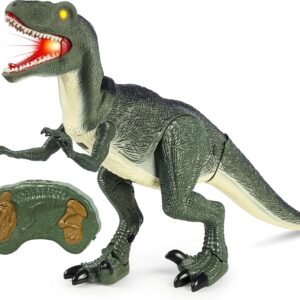 Best Choice Products 21in Kids Walking Remote Control Velociraptor Dinosaur RC Toy