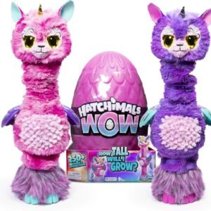 Hatchimals Wow, Llalacorn 32-Inch Tall Interactive with Re-Hatchable Egg Styles May Vary