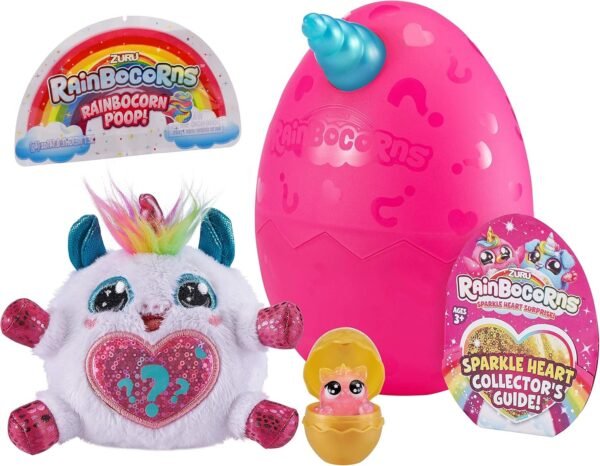 Rainbocorns Sparkle Heart Surprise Mystery Egg Plush by ZURU - Unicorn