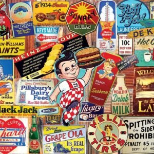 White Mountain Puzzles Vintage Signs - 1000 Piece Jigsaw Puzzle