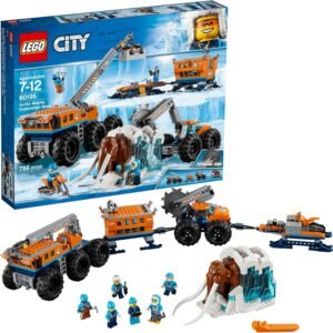 LEGO City Arctic Mobile Exploration Base 60195 Building Kit, Snowmobile Toy and