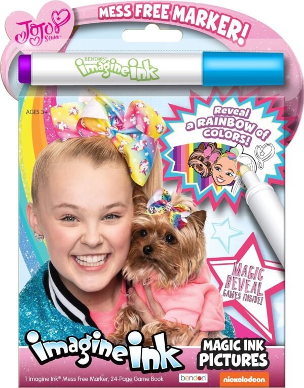 Bendon 45467 JoJo Siwa Imagine Ink Magic Ink Pictures,Multicolor Kit