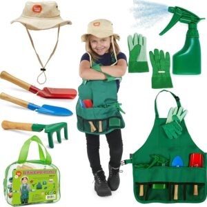 Born Toys Kids Gardening Set, Kids Gardening Tools with rake, Kids Gardening