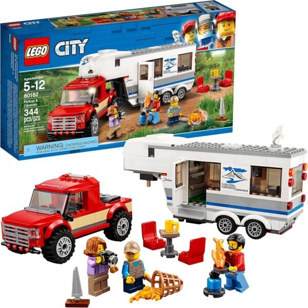 LEGO City Pickup & Caravan 60182 Building Kit 344 Pieces
