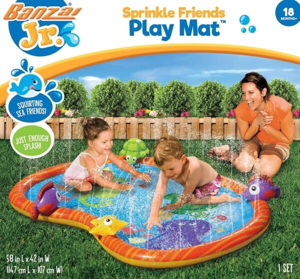 BANZAI 58 inch Sprinkle Friends Play Mat Kit Toy Fun