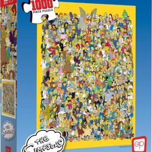 USAOPOLY The Simpsons Cast of Thousands 1000 Piece Jigsaw Puzzle Officially Licensed