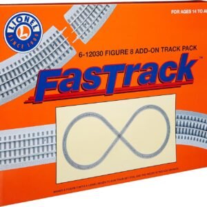 Lionel FasTrack Electric O Gauge, Figure-8 Track Add-on Pack Kit