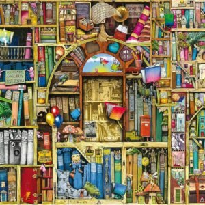 Ravensburger Bizarre Bookshop 2 1000 Piece Jigsaw Puzzle for Adults Every Piece