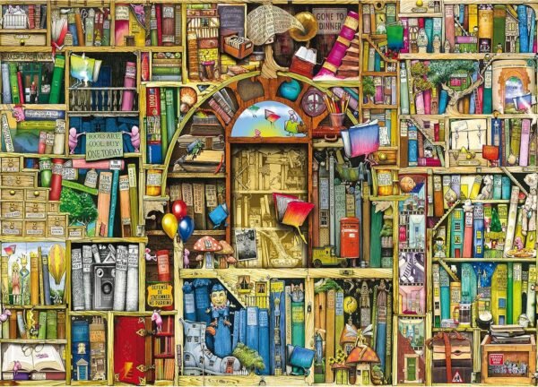 Ravensburger Bizarre Bookshop 2 1000 Piece Jigsaw Puzzle for Adults Every Piece